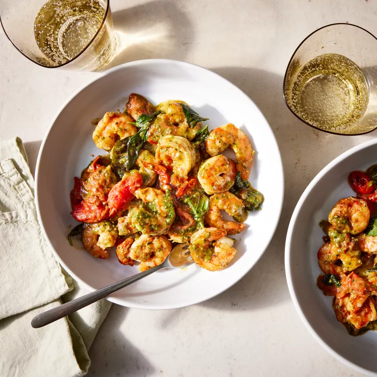 15-Minute Pesto Shrimp